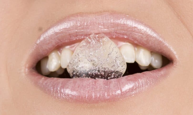 Ice for tooth