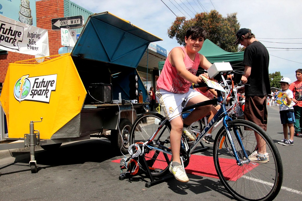 stationary bike generator diy