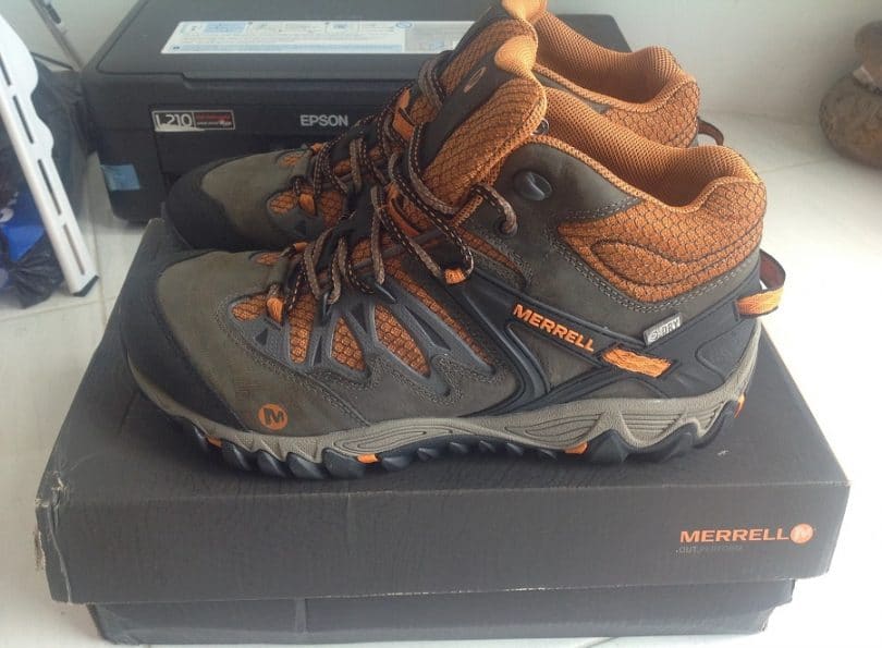merrell women's all out blaze mid waterproof hiking boot