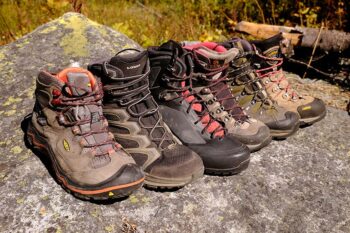washing hiking boots