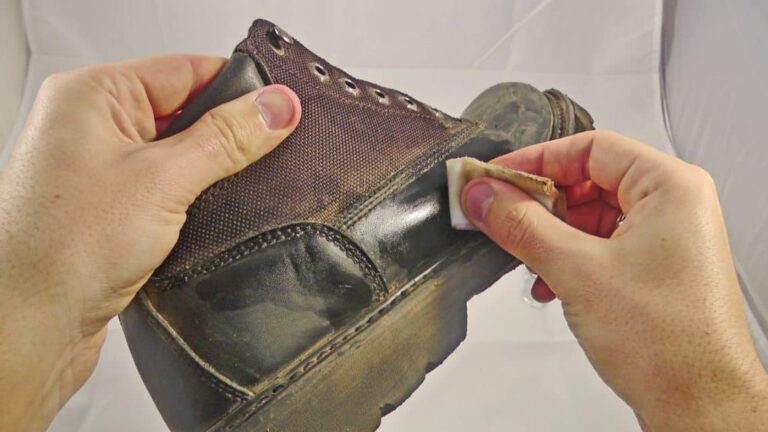 washing hiking boots