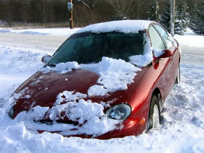 Car Stucked In Snow