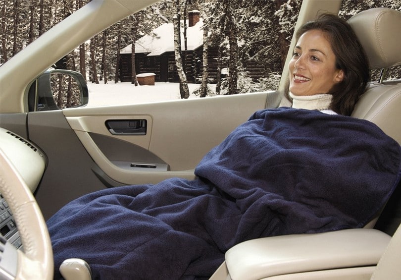 Car cozy 2 electric fleece blanket