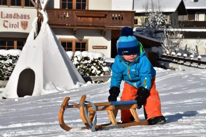 Kid is Enjoying Winter