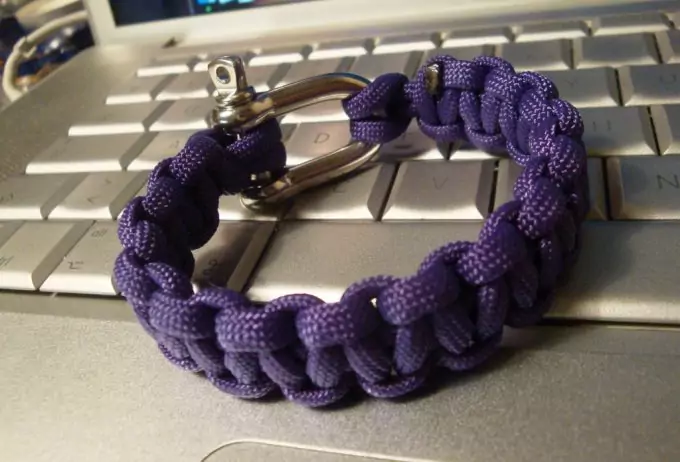 Skullz Survival Military Paracord Bracelet-Purple Camo &  Whitetary-Paracord-Bracelet-Purple-Camo-Black