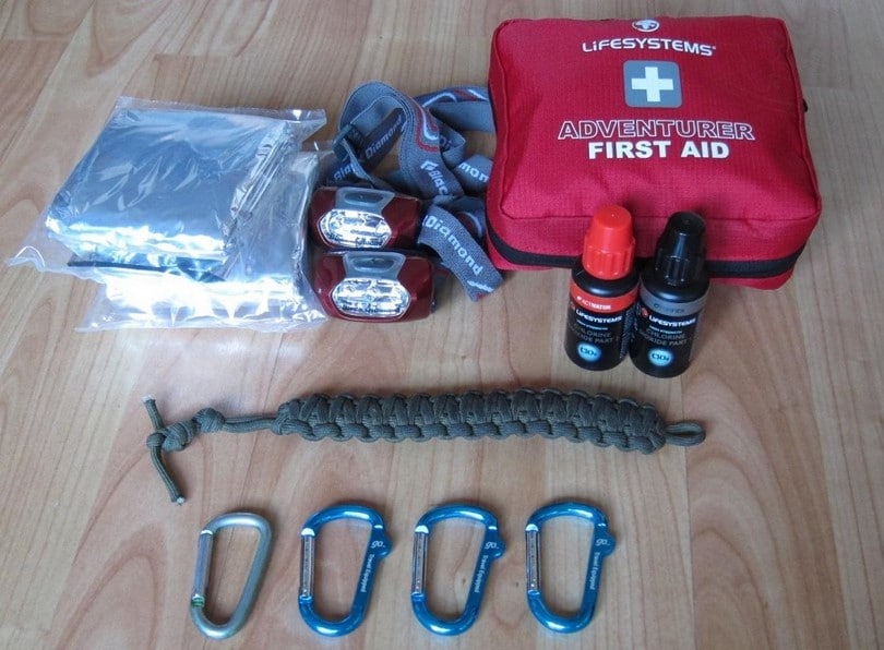 Paracord with first aid kit