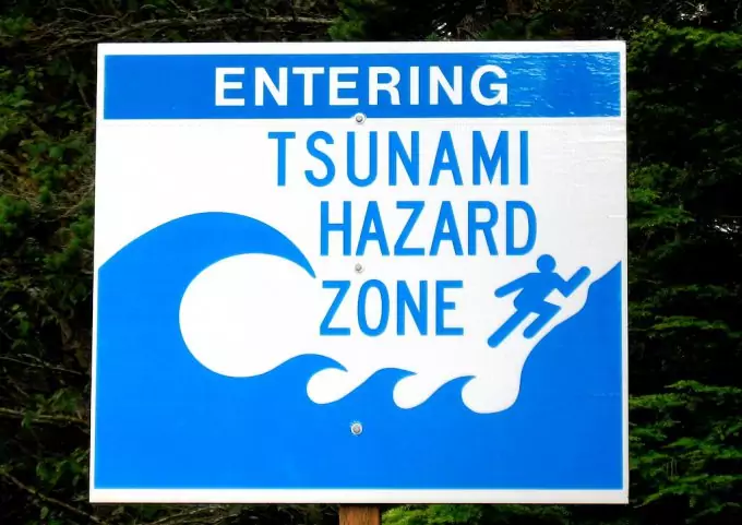 Tsunami Warning Sign