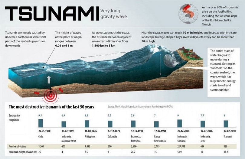 Tsunami infographic