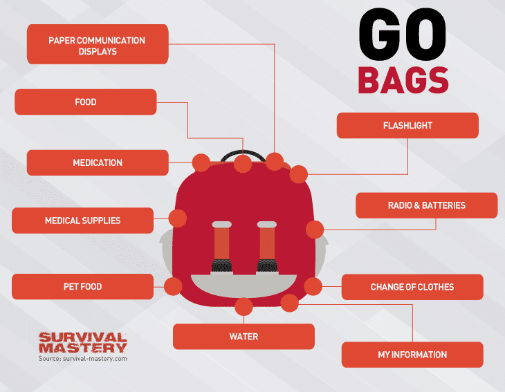 Go bags infographic