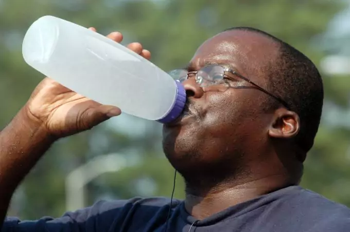 Person Drinking Water