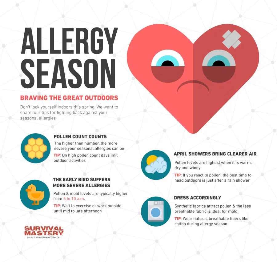 Allergies season infographic