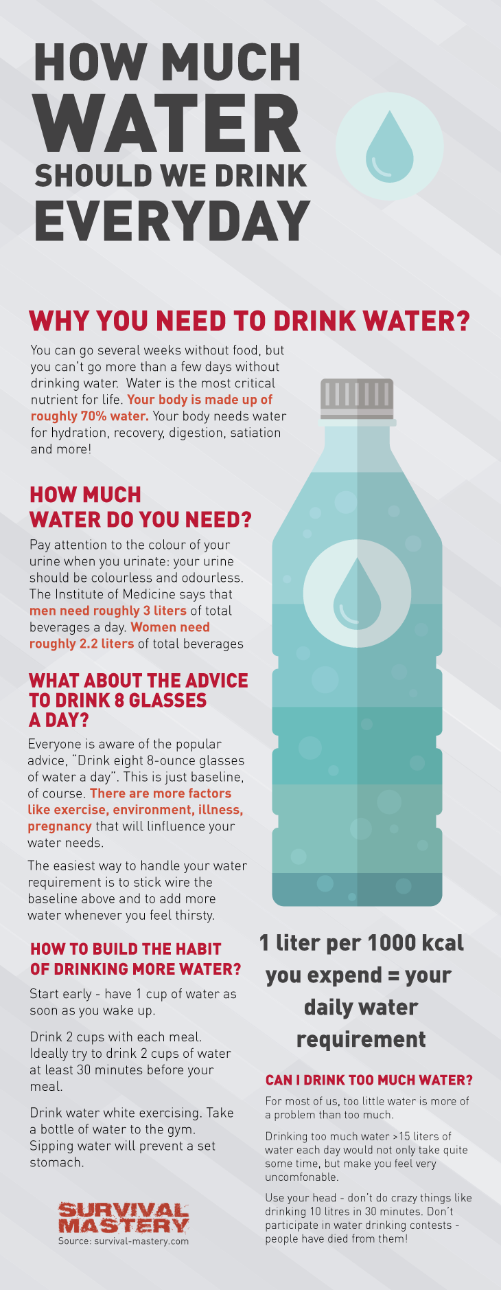 Drink everyday infographic