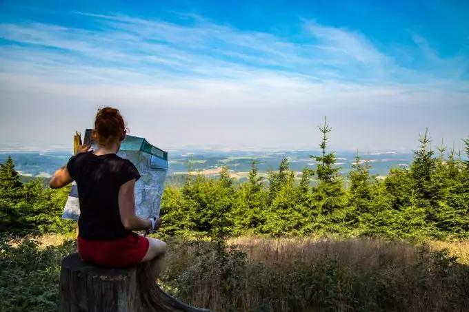 Tourist Is Reading Map