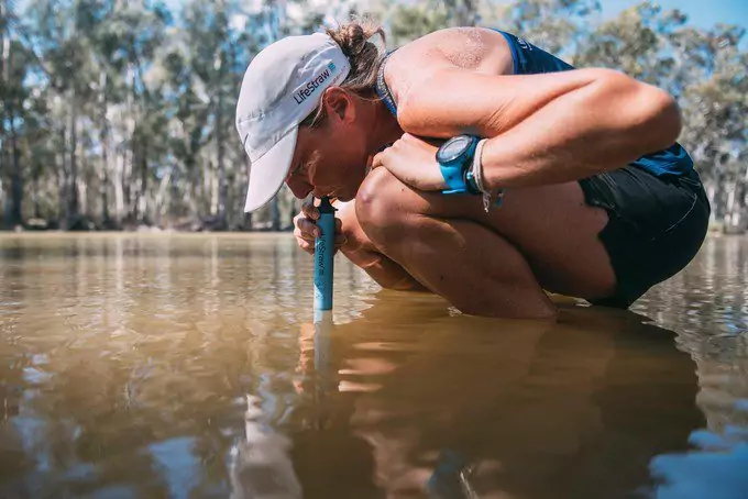 Drinking Water With Lifestraw