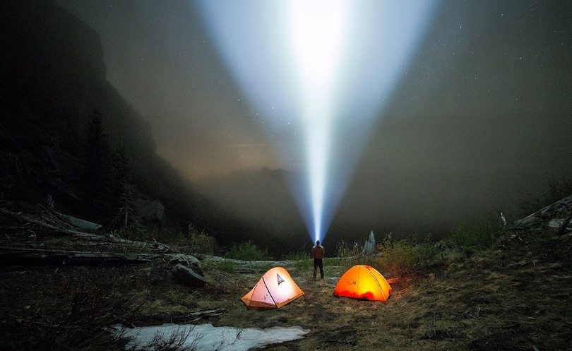 Flashlight camping