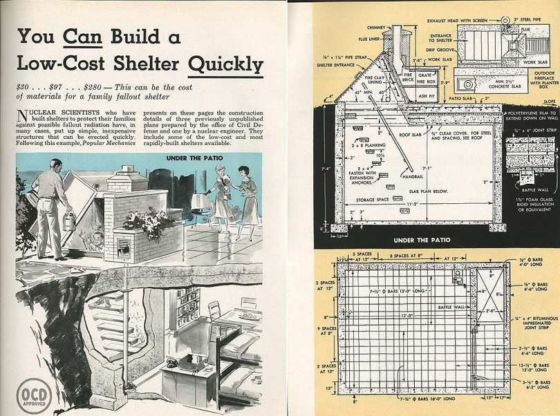 Low cost bomb shelter