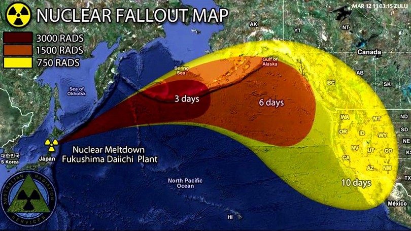 Radiation fallout