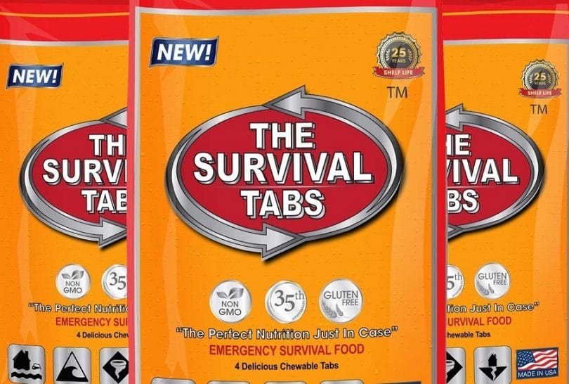 Survival Tabs 8-Day Food Supply 96 Tabs Emergency Food Ration Survival