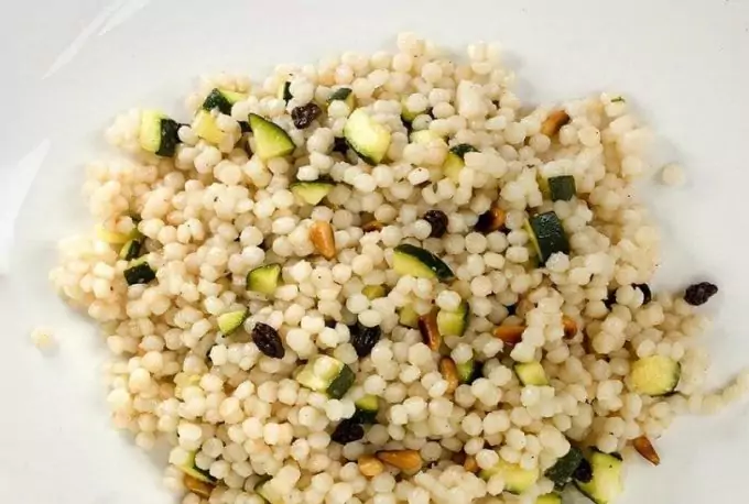 Zucchini with campfire couscous