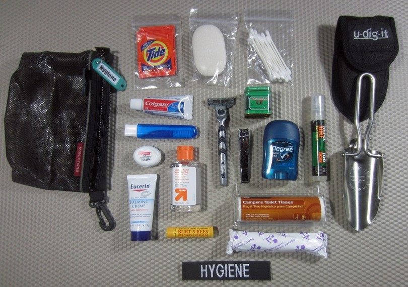 Bug out personal hygiene items