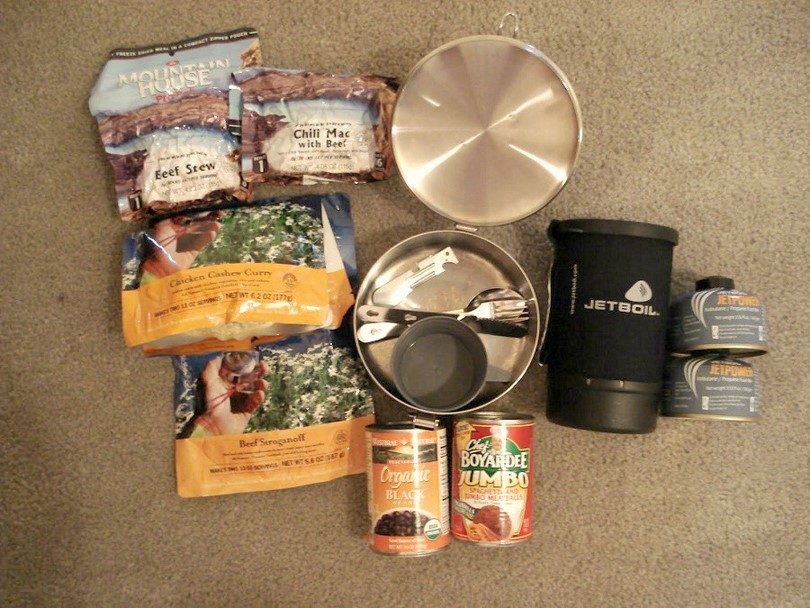 Food for bug out bag