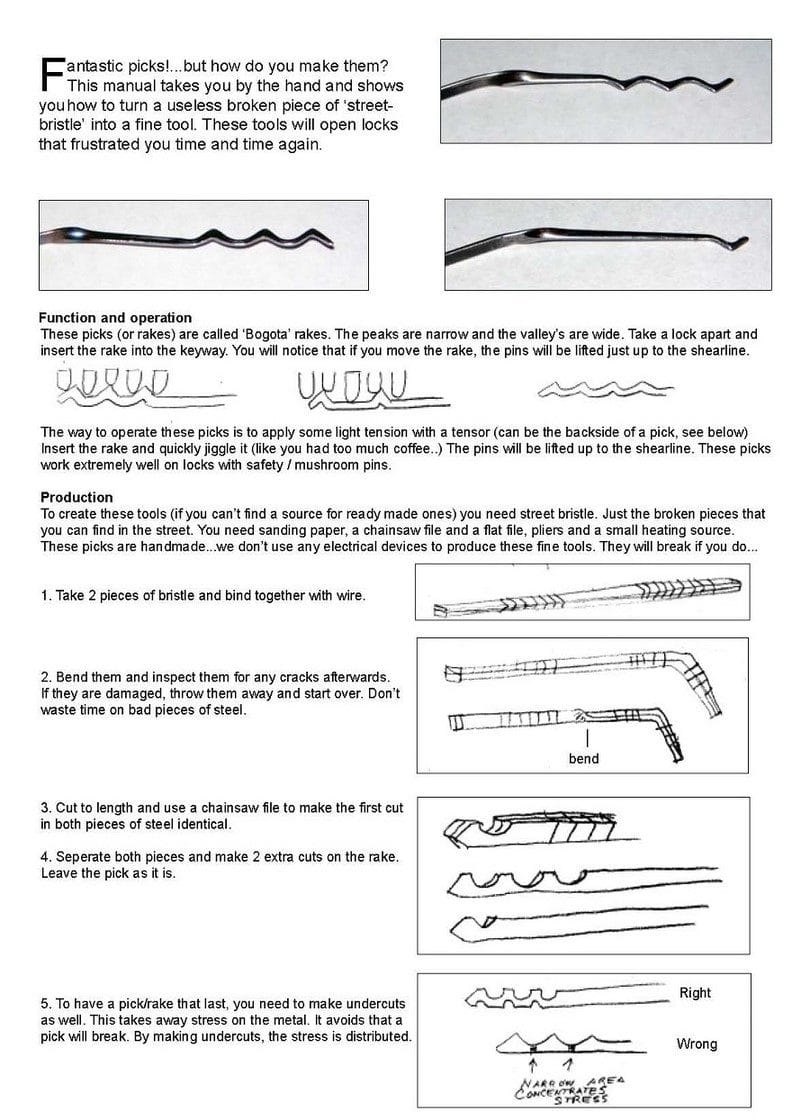 Lock picks infographic