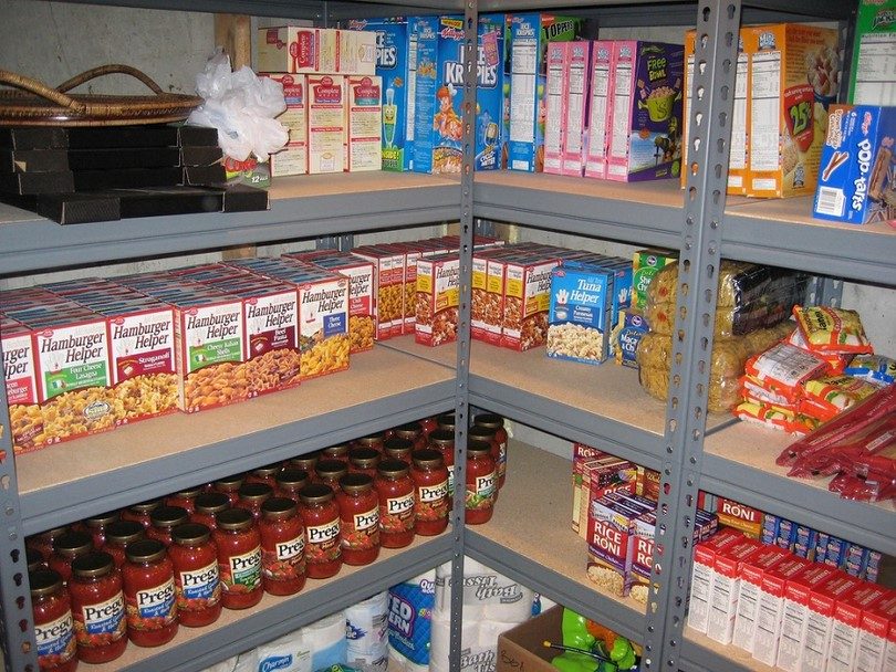 Prepper food stockpile for short term