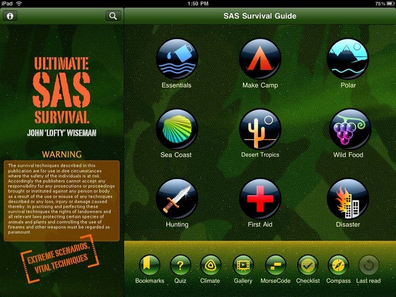 SAS survival guide app