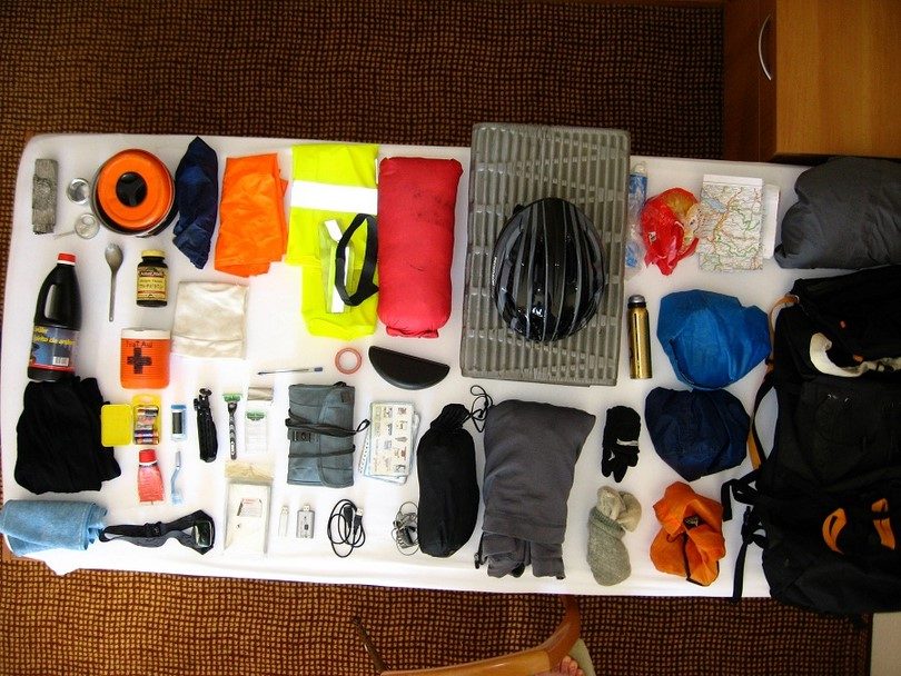 Survival gear packing