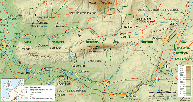 Topographical map