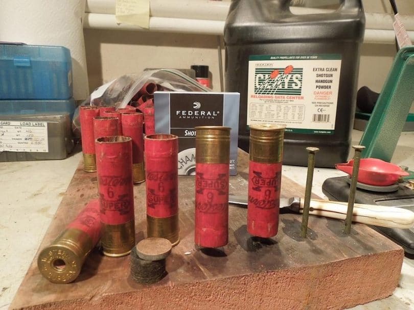 Reloading shotgun ammo