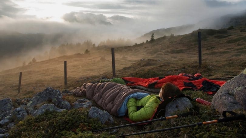 Sleeping bag outdoor