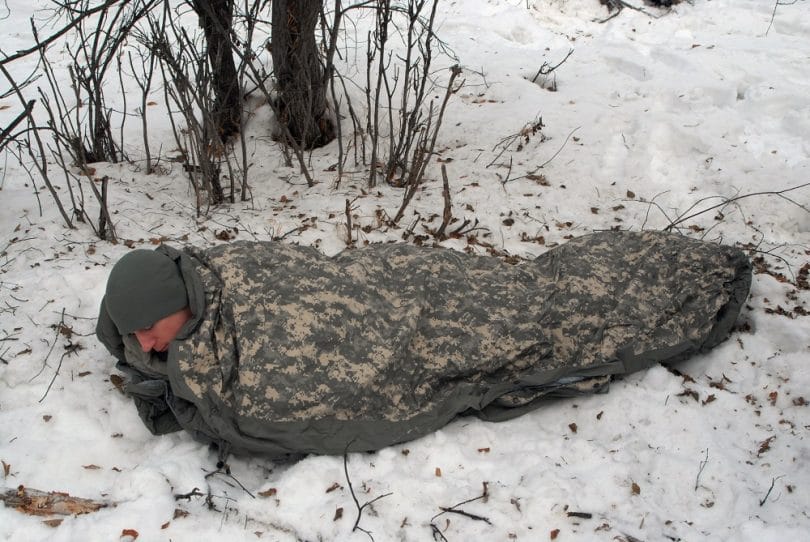 US Military MSS Black Intermediate Cold Weather Mummy-Style Sleeping Bag