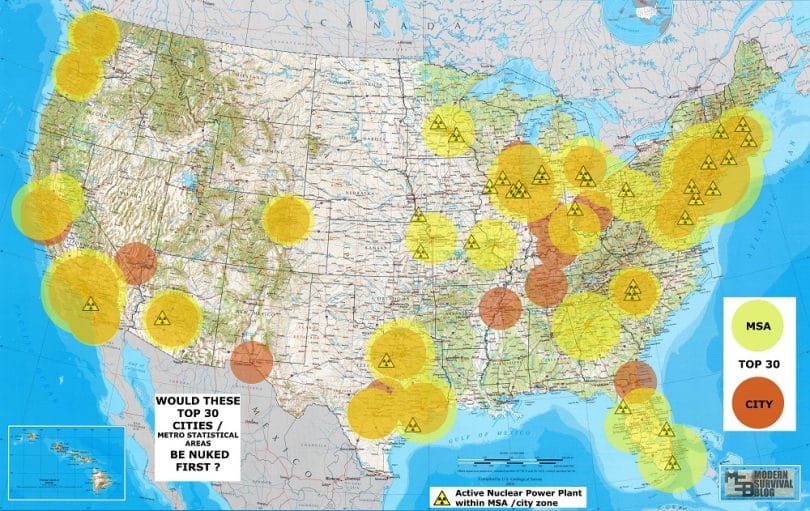 Nuclear Fallout Map Know What You Re Up Against   Watch News 