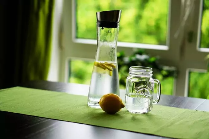 Glass Water Bottle