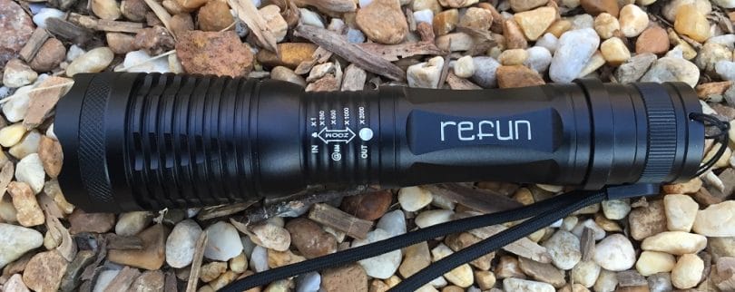 Refun E6 900 Lumens Tactical Flashlight