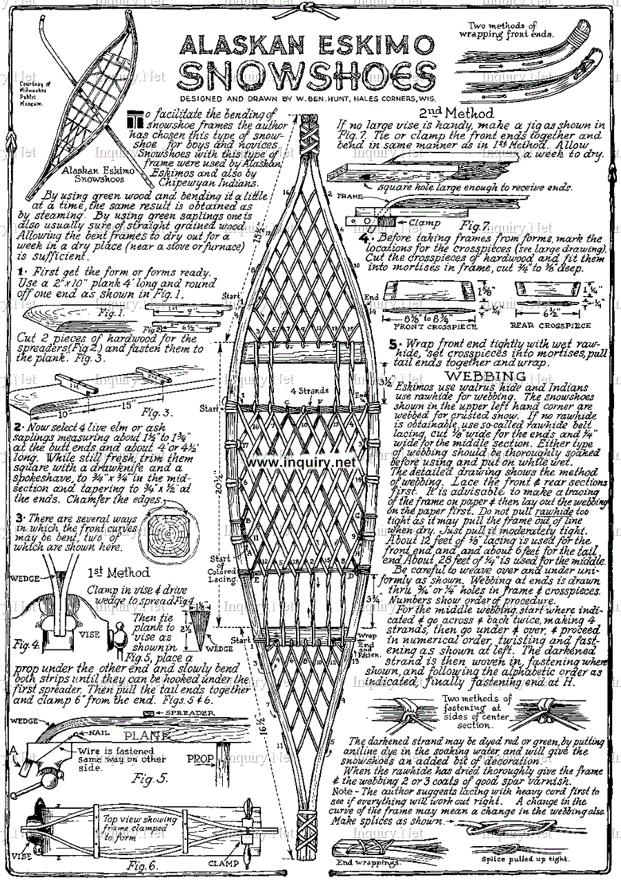 Alaskan Eskimo Snowshoes infographic