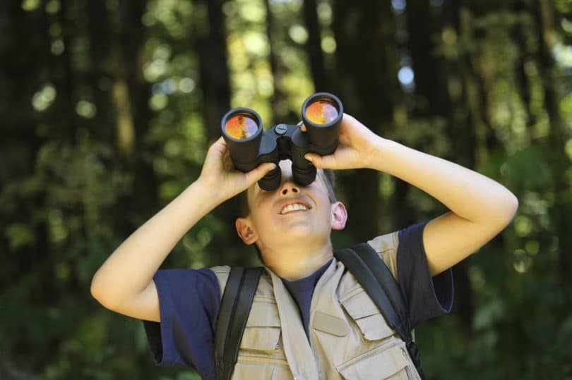 Children camping binoculars