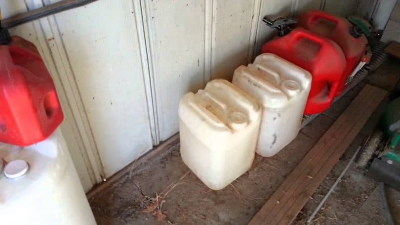 how to safely store gasoline in a garage