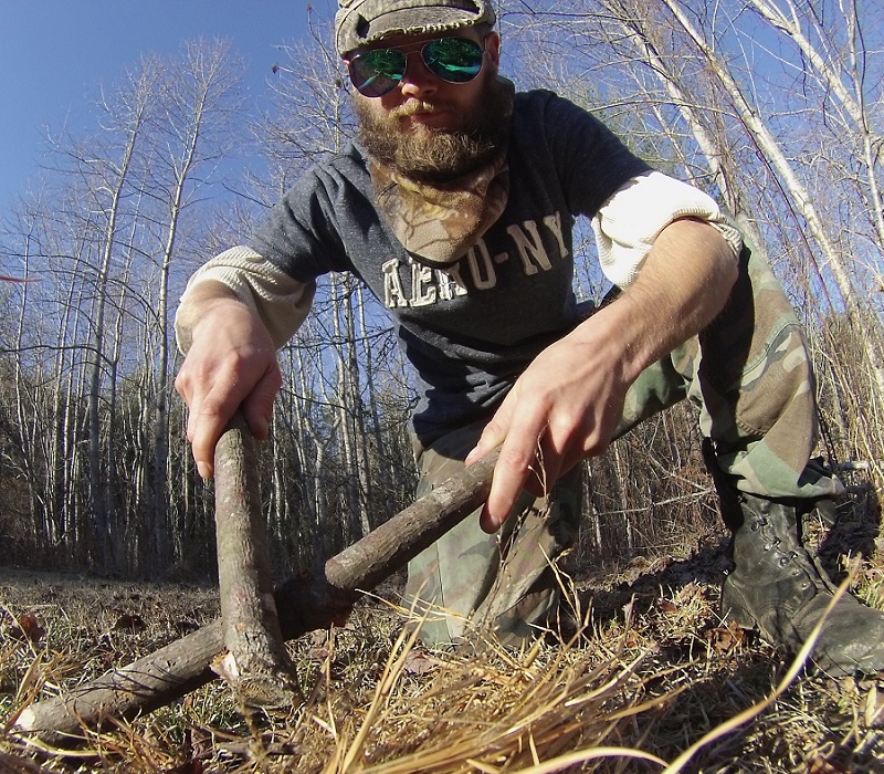 Starting a fire during day