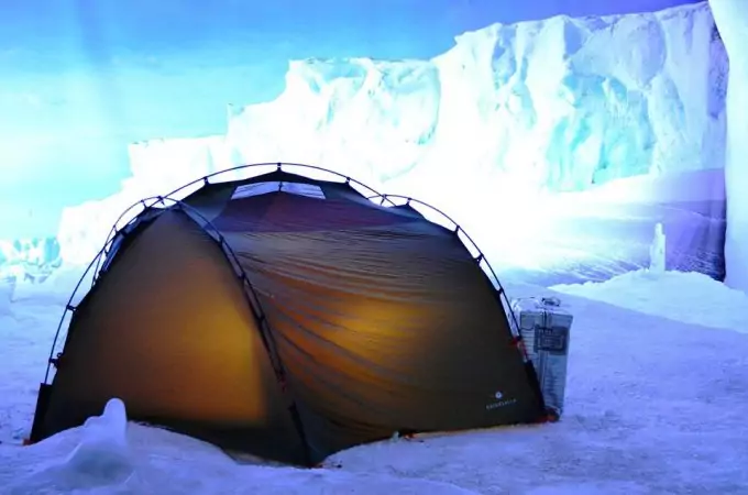 Tent in a Snow