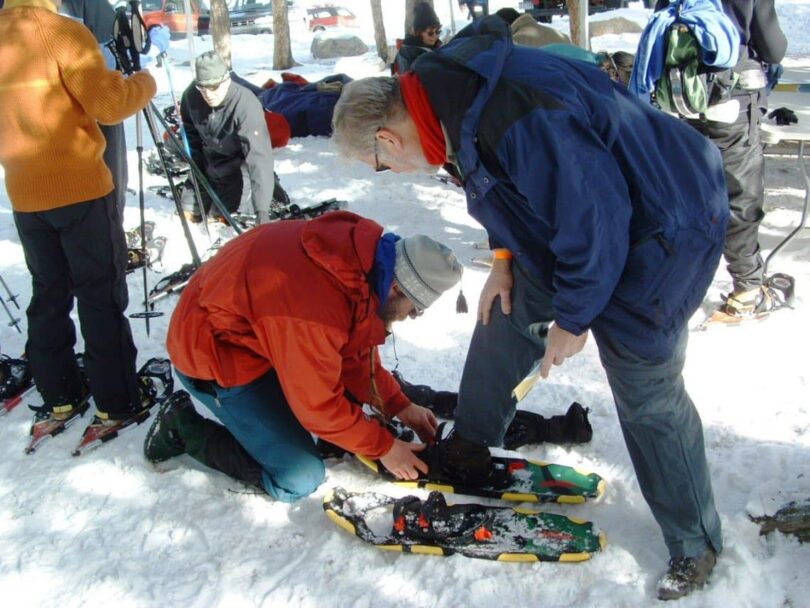 First Time Snowshoeing