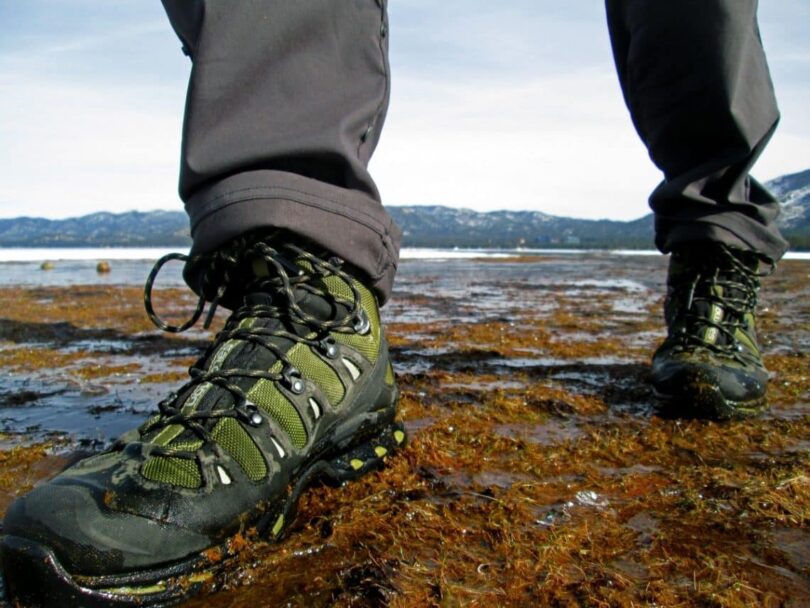 Man Walking in Hiking Boots