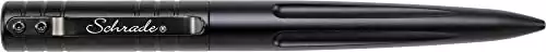 Schrade SCPENBK 5.7in Black Aluminum Refillable Screw-Off Tactical Pen